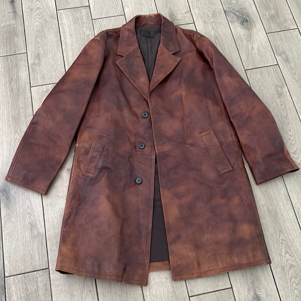 Prada Leather Coat